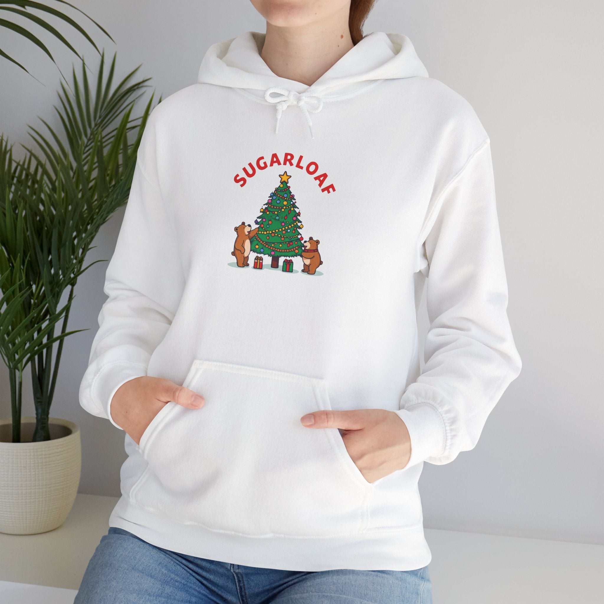 Sugarloaf Christmas Shirt – Cute Bears Decorating Tree Tee | Mountain Town Christmas Gift | Gildan 18500