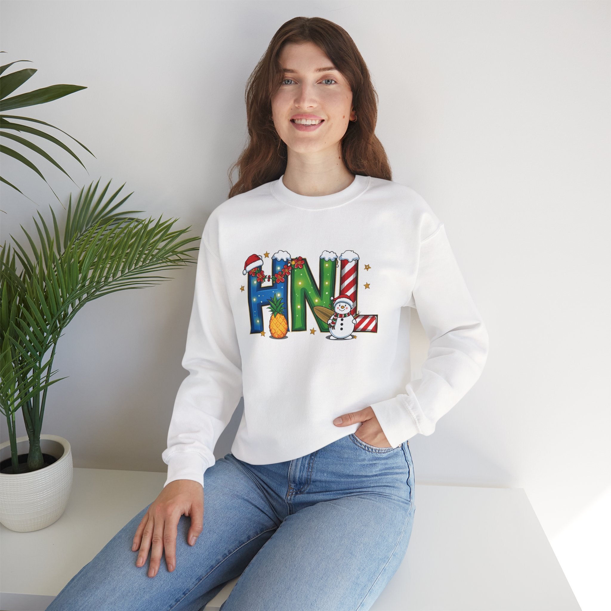 HNL Christmas Sweatshirt - Gildan 18000