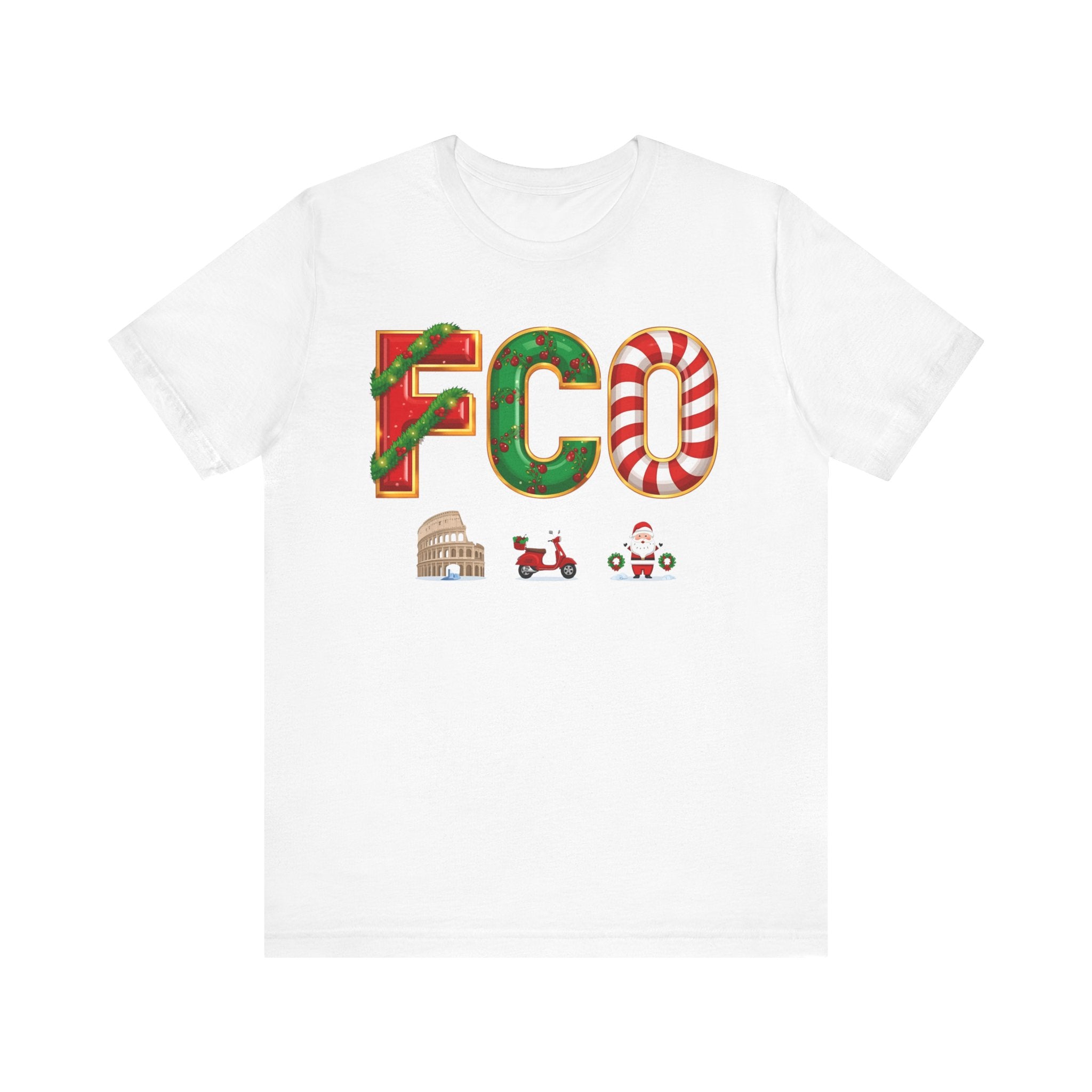 FCO Christmas Shirt – Festive Holiday Letters Tee | Christmas Gift | Bella Canvas 3001