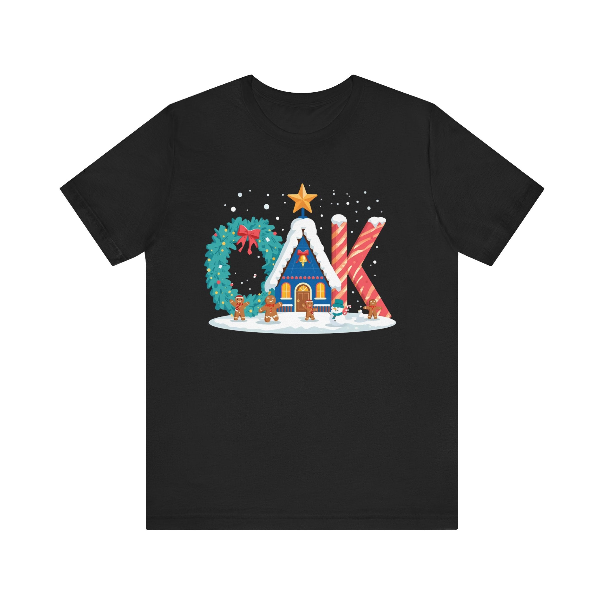 CAK Christmas Shirt – Festive Letter Art Tee | Christmas Gift | Bella Canvas 3001