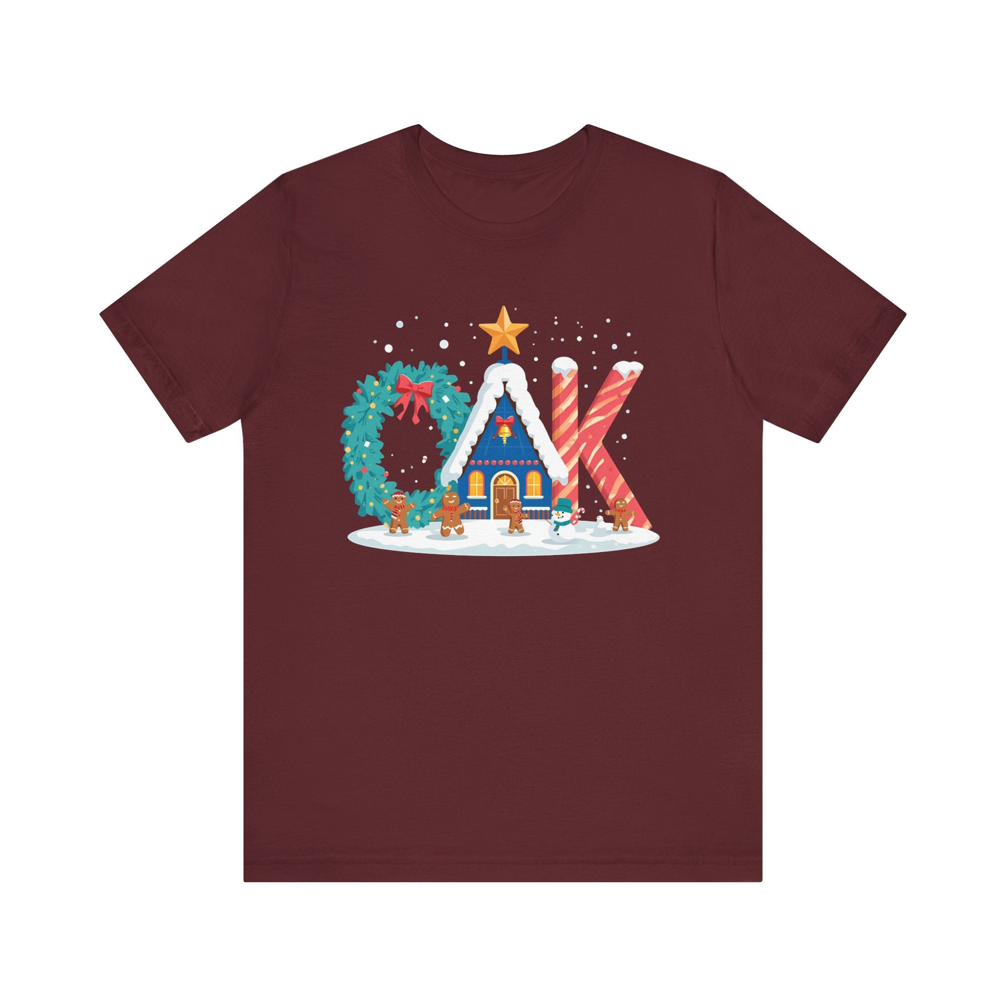 CAK Christmas Shirt – Festive Letter Art Tee | Christmas Gift | Bella Canvas 3001