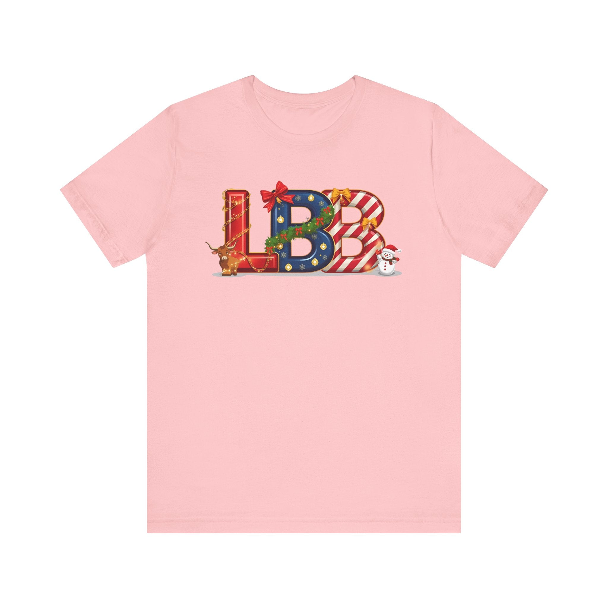 LBB Christmas Shirt – Festive Letter Art Tee | Christmas Gift | Bella Canvas 3001