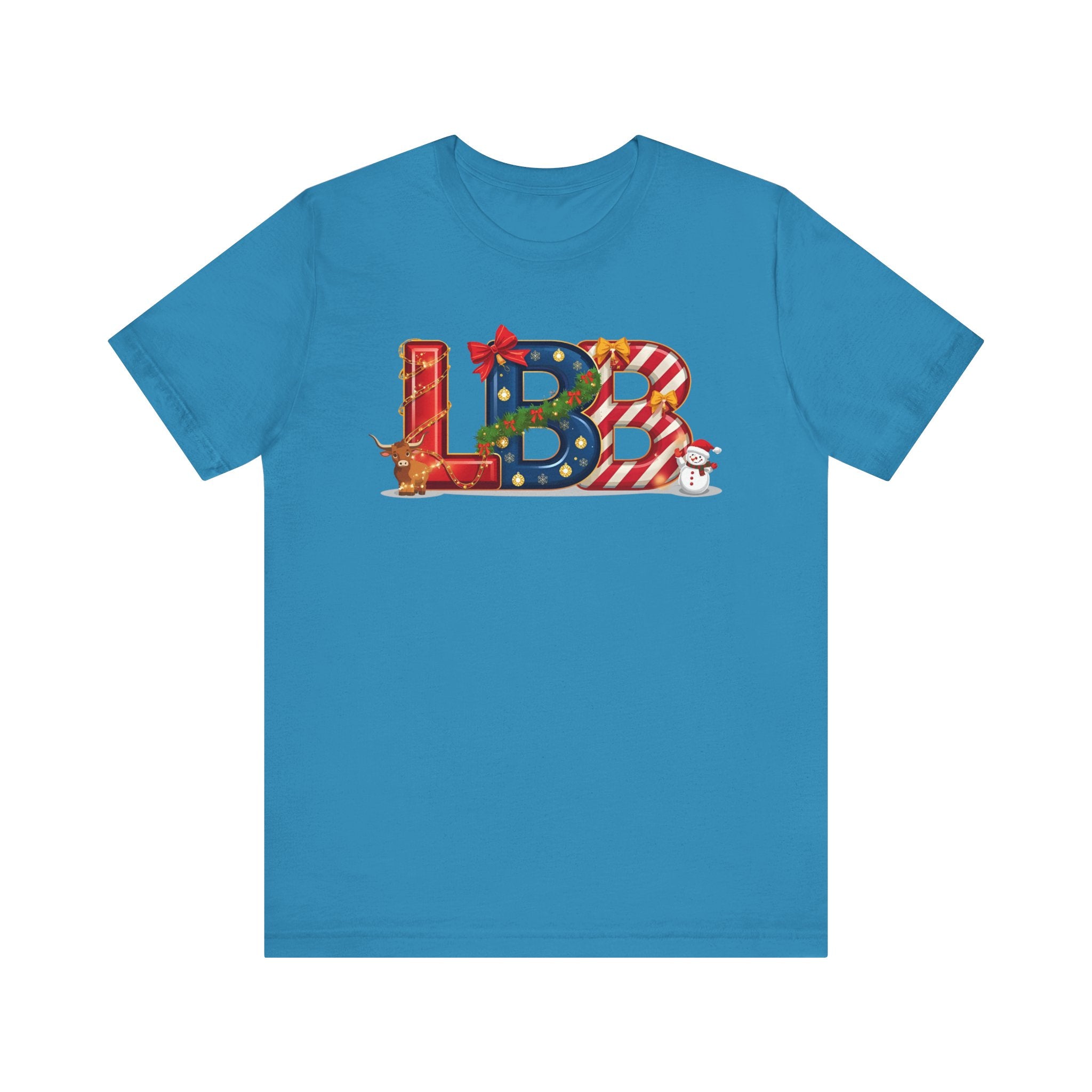 LBB Christmas Shirt – Festive Letter Art Tee | Christmas Gift | Bella Canvas 3001