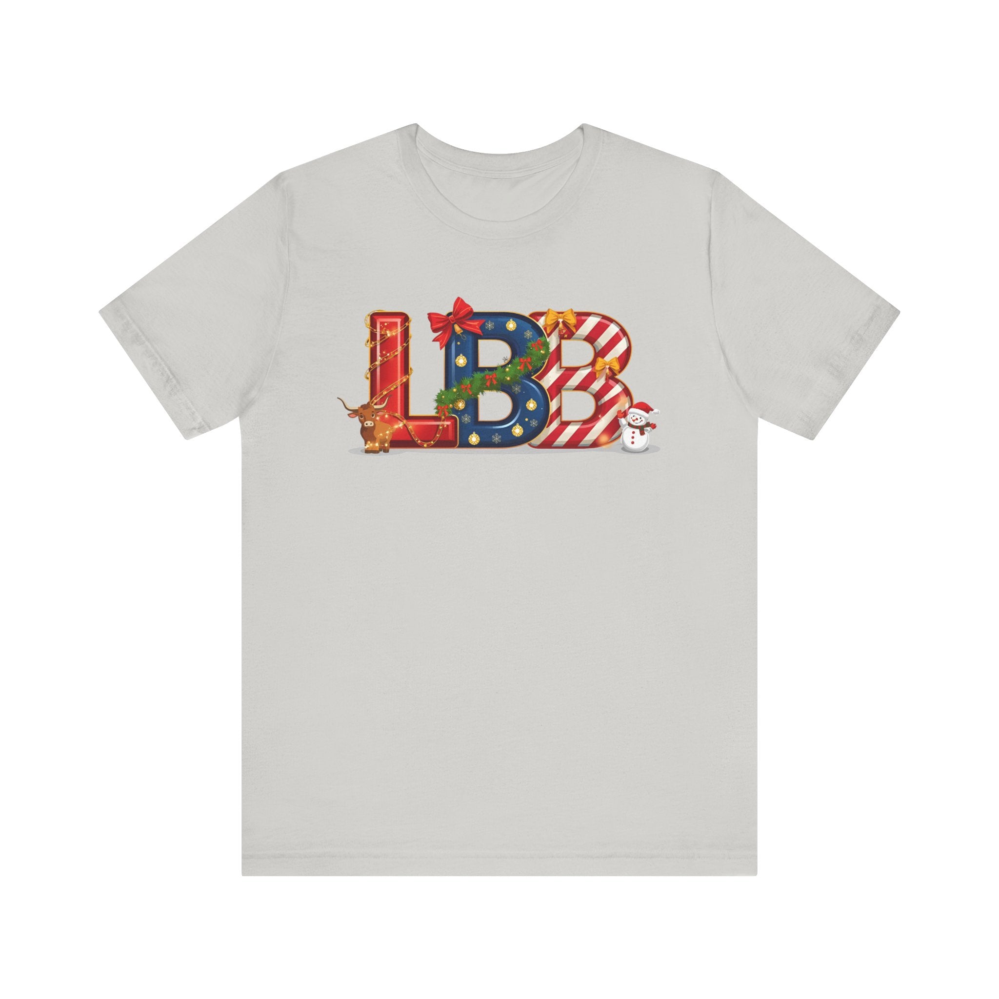 LBB Christmas Shirt – Festive Letter Art Tee | Christmas Gift | Bella Canvas 3001