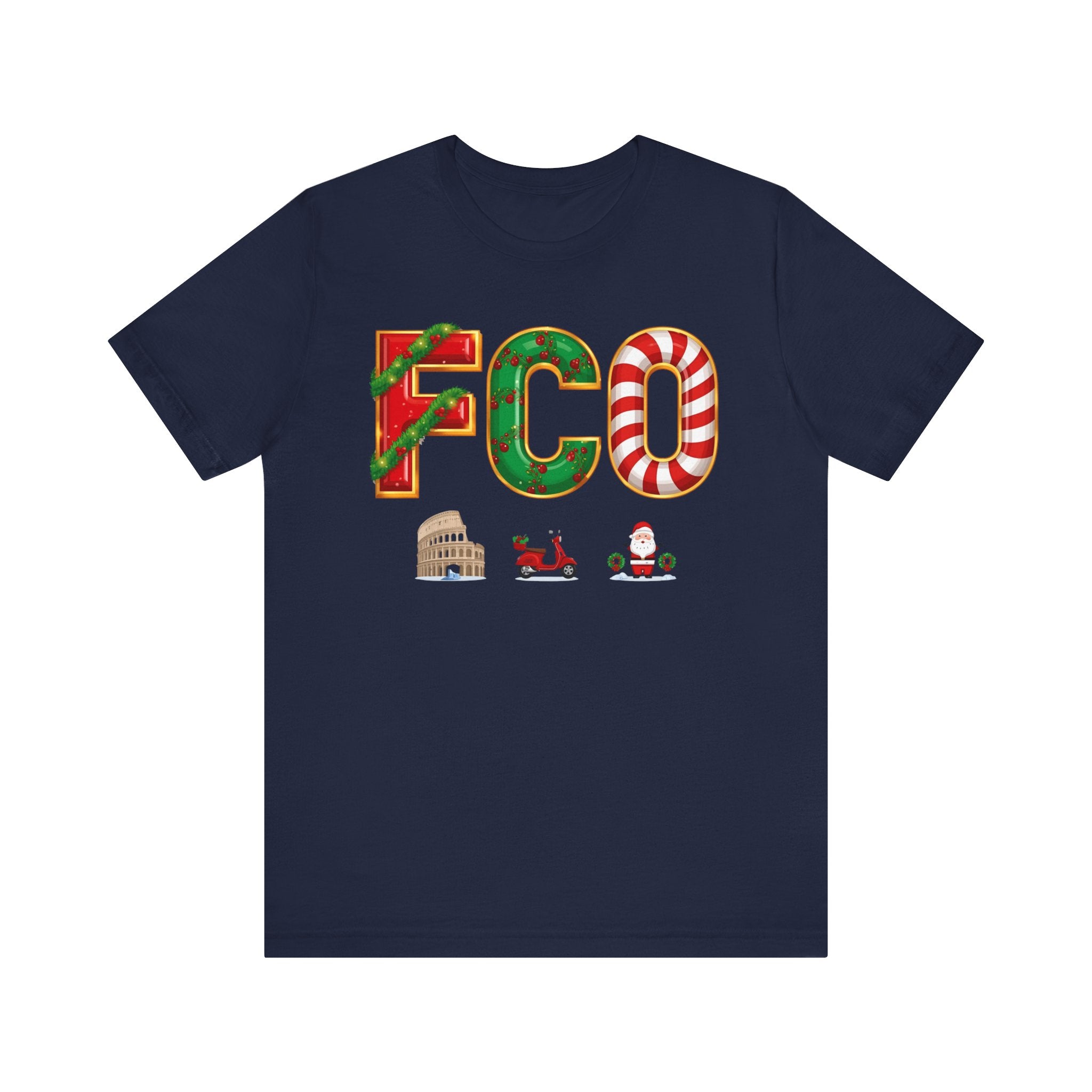 FCO Christmas Shirt – Festive Holiday Letters Tee | Christmas Gift | Bella Canvas 3001